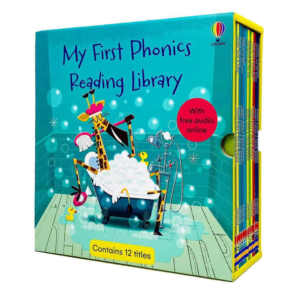 Usborne My First Phonics Reading Library 12 Books Collection Box 