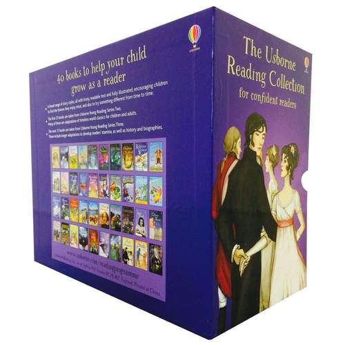 Usborne Reading Collection 40 Books Box Set -usborne reading books