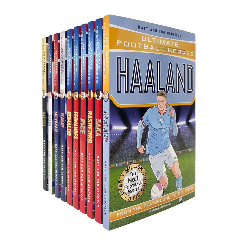 ["9781789466003", "Aguero", "Bale", "Book Sets", "Childrens Books", "Childrens Books (11-14)", "cl0-PTR", "Coutinho", "Football", "football books ultimate heroes", "Football Heroes", "Hazard", "junior books", "Kane", "Lukaku", "Matt Oldfield", "Messi", "Neymar", "Ronaldo", "Shanchez", "Tom Oldfield", "Ultimate Football Hero", "ultimate football hero books", "Ultimate Football Heroes", "ultimate football heroes books", "Ultimate Football Heroes Collection", "ultimate football heroes ronaldo", "young teen"]