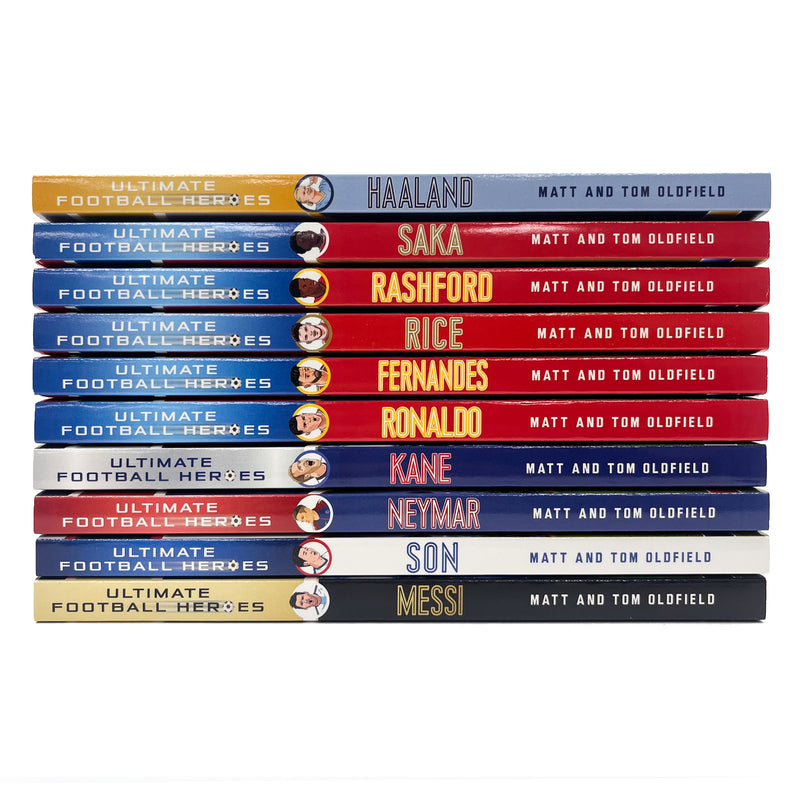 ["9781789466003", "Aguero", "Bale", "Book Sets", "Childrens Books", "Childrens Books (11-14)", "cl0-PTR", "Coutinho", "Football", "football books ultimate heroes", "Football Heroes", "Hazard", "junior books", "Kane", "Lukaku", "Matt Oldfield", "Messi", "Neymar", "Ronaldo", "Shanchez", "Tom Oldfield", "Ultimate Football Hero", "ultimate football hero books", "Ultimate Football Heroes", "ultimate football heroes books", "Ultimate Football Heroes Collection", "ultimate football heroes ronaldo", "young teen"]