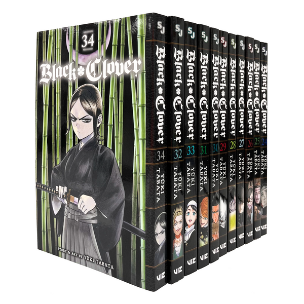 Black Clover Series Collection 11 Books Set By Yuki Tabata (Volume 24-34)