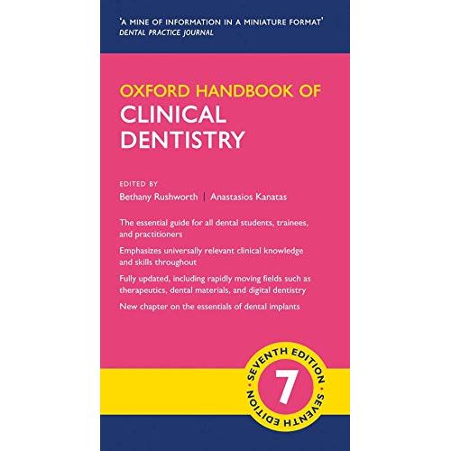 ["9780198832171", "Academic Books", "clinical dentistry", "clinical dentistry book", "educational book", "educational handbook", "Educational Study Book", "medical books", "Oxford Handbook of Clinical Dentistry", "oxford handbooks", "Oxford Medical Handbooks", "Oxford Medical Handbooks series", "Oxford Medical Handbooks set"]