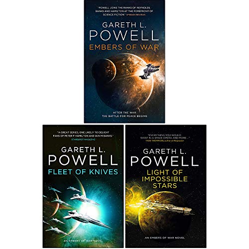 ["9789123976034", "Embers of War", "Embers of War book set", "Embers of War books set", "Embers of War Series", "Embers of War Series Books", "Embers of War series collection", "Fleet of Knives", "Gareth L Powell", "Gareth L Powell Embers of War Series", "Light of Impossible Stars", "Science Fiction Adventure (Books)", "science fiction adventures", "Science Fiction Space Operas", "Space Fleet", "Space opera"]