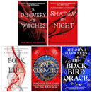 Deborah Harkness All Souls Series 1-5 Books Collection Set (A Discovery of Witches, Shadow of Night, The Book of Life, Time's Convert and The Black Bird Oracle)