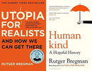 Utopia for Realists & Humankind by Rutger Bregman - 2 Book Set Collection