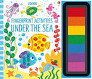 Fingerprint Activities 4 Books Collection Set (Under the Sea, Fingerprint Activities, Dinosaurs, Bugs)