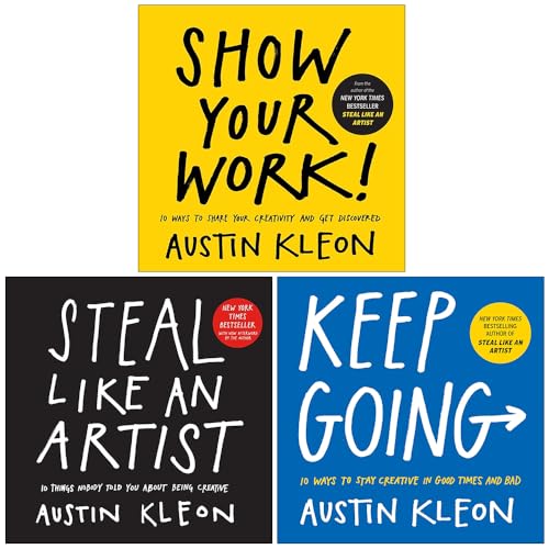 ["9789124346102", "art relaxation", "Art Relaxation & Therapy", "austin kleon books", "austin kleon collection", "austin kleon set", "Business Creativity Skills", "Creativity", "Keep Going", "motivational self help", "Practical & Motivational Self Help", "practical self help", "Self Help", "self help books", "Self Help Stress Management", "Show Your Work", "single book", "Steal Like An Artist", "Steal Like An Artist austin kleon", "Steal Like An Artist book"]