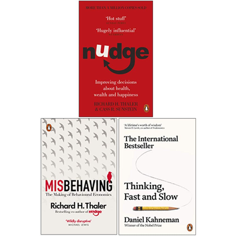 ["9780141033570", "9780141999937", "9780241951224", "9789123940363", "Applied Psychology Books", "Decision theory", "Fast and Slow Daniel Kahneman", "intelligence & reasoning", "Market Research", "Misbehaving", "Misbehaving The Making of Behavioural Economics", "Nudge", "Nudge Improving Decisions About Health", "Popular economics", "Thinking", "Wealth and Happiness"]