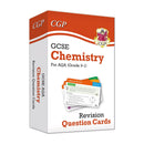 CGP GCSE 9-1 AQA Revision Question Cards 3 Books Collection Set (Biology, Physics, Chemistry)