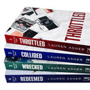 The Dirty Air Series 1-4 Books Collection Set By Lauren Asher (Throttled, Collided, Wrecked & Redeemed)