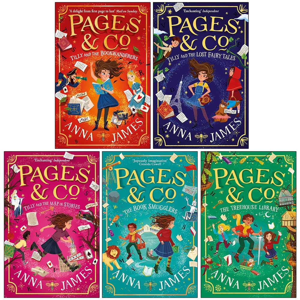 Anna James Pages & Co Collection 4 Books Set (Tilly and the ...