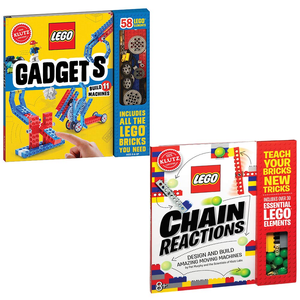 LEGO Gadgets Klutz and Lego Chain Reactions 2 Books Collection Set