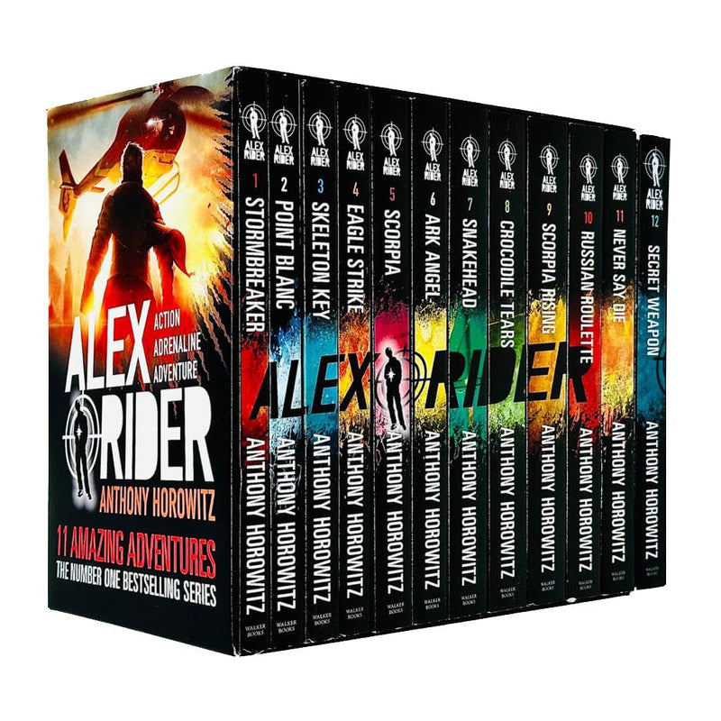 ["9789123975938", "alex rider book series", "alex rider books", "alex rider books set", "alex rider collection", "alex rider series", "Alex Rider Undercover: Four Secret Files", "anthony horowitz", "anthony horowitz alex rider", "anthony horowitz alex rider books", "anthony horowitz books", "Ark Angel", "Childrens Books (7-11)", "cl0-low", "cl0-VIR", "Crocodile Tears", "Eagle Strike", "Never Say Die", "Point Blanc", "rider books", "Russian Roulette", "Scorpia", "Scorpia Rising", "Skeleton Key", "Stormbreaker", "young adults"]