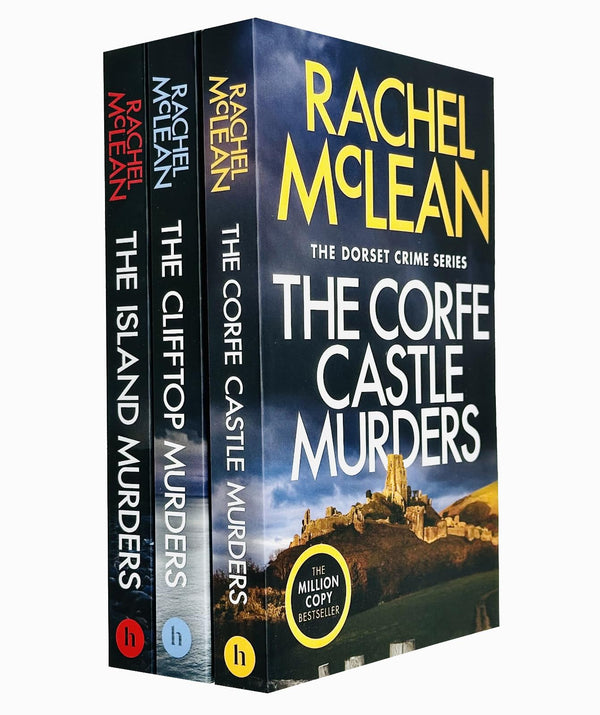 Rachel McLean Dorset Crime Series Collection 3 Books Set (The Corfe Castle Murders, The Clifftop Murders and The Island Murders)