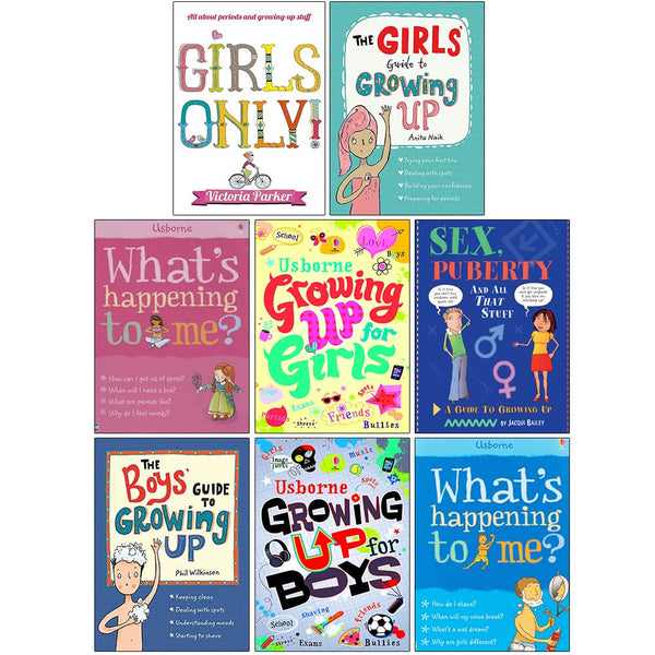 Growing Up For Boys & Girls 8 Books Collection Set (The Girls Guide to Growing Up,The Boys Guide to Growing Up,Girls Only,Sex Puberty and All That Stuff,Whats Happening to Me Girls & Boys and More)