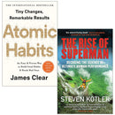 Atomic Habits By James Clear and The Rise of Superman By Steven Kotler 2 Books Collection Set