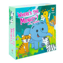 Where's the Monkey? And Friends 4 Books Collection Set (Monkey, Elephant, Tiger, Zebra)