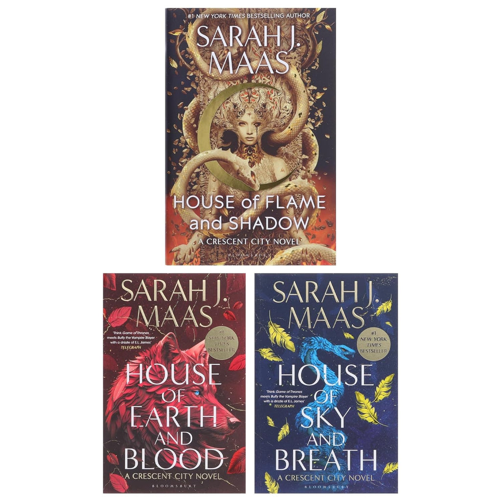 Crescent City Series 3 Books Collection Set by Sarah J. Maas (House of