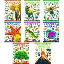 Universal Knowledge Library Animals and Nature 8 Volumes Book Collection Set: (Animals, Dinosaurs, Insects, Oceans, Reptiles, Rocks & Minerals, Trees, Volcanoes & Earthquakes)