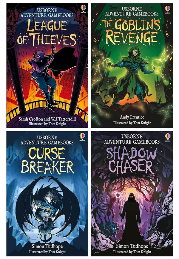 Adventure Gamebooks Series 4 Books Collection Set (Shadow Chaser, Curse Breaker, The Goblin's Revenge & League of Thieves)