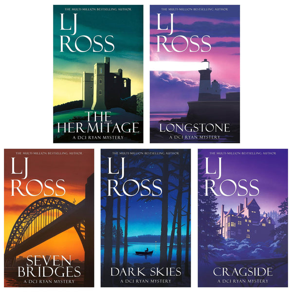 The DCI Ryan Mysteries Volume 6-10 Collection 5 Books Set (Cragside, Dark Skies, Seven Bridges, The Hermitage and Longstone)