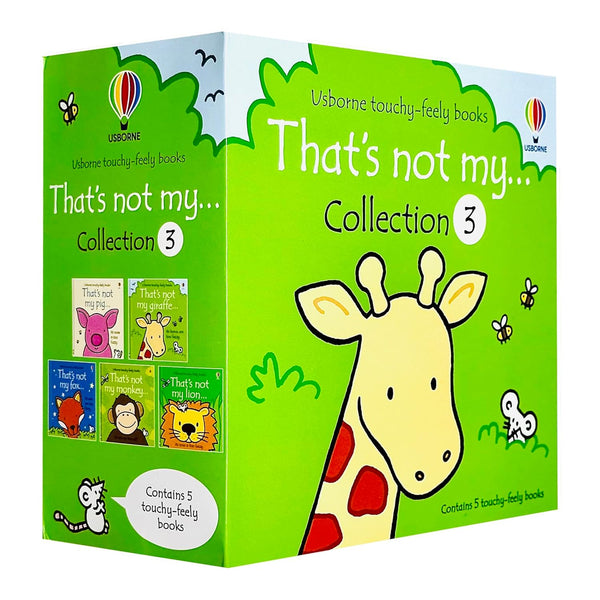 Usborne Touchy-Feely Books That's Not my... Collection 3: 5 Books Set (Fox, Giraffe, Lion, Piglet, Monkey)