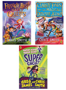 Chris Smith And Greg James 3 Books Collection Set (Frankie Best Hates Quests, Clarity Jones and the Magical Detective Agency, Super Ghost)