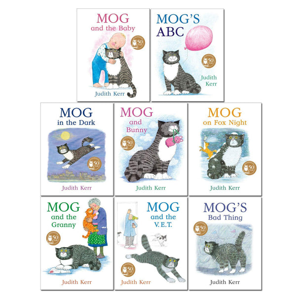 Mog The Cat Books Series 8 Books Collection Set Pack By Judith Kerr - Mog And The Baby Mogs Abc Mo..