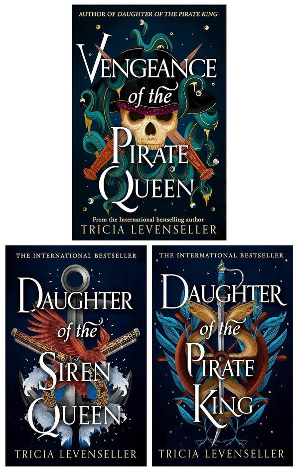 Daughter of the Pirate King Series 3 Books Collection Set by Tricia Levenseller (Vengeance of the Pirate Queen, Daughter of the Pirate King and Daughter of the Siren Queen)