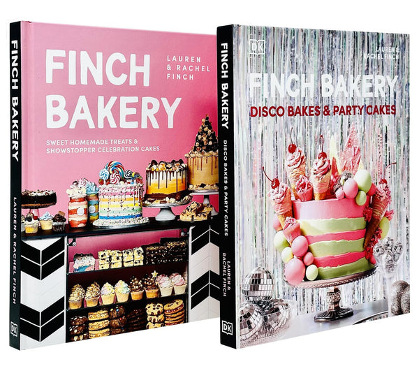 The Finch Bakery and Finch Bakery Disco Bakes and Party Cakes By Lauren Finch, Rachel Finch 2 Books Collection Set