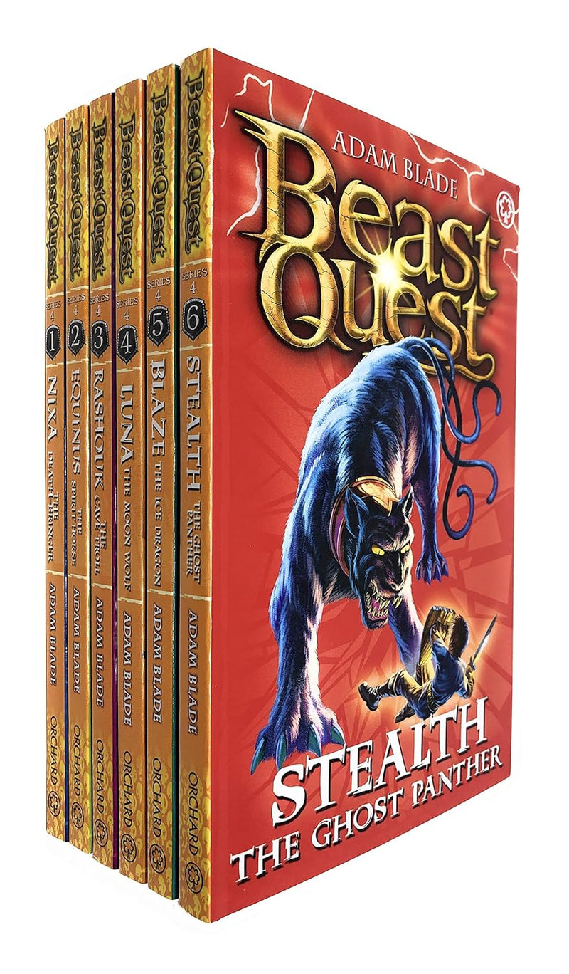 ["9781408348239", "adam blade", "Adventure", "beast quest", "beast quest box set", "beast quest collection", "beast quest series", "beast quest series 4", "Beasts", "Children Books", "Childrens Books (5-7)", "cl0-PTR", "junior books", "Quest", "Thriller"]