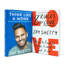 Jay Shetty Collection 2 Books Set (8 Rules of Love [Hardcover], Think Like a Monk [Hardcover])