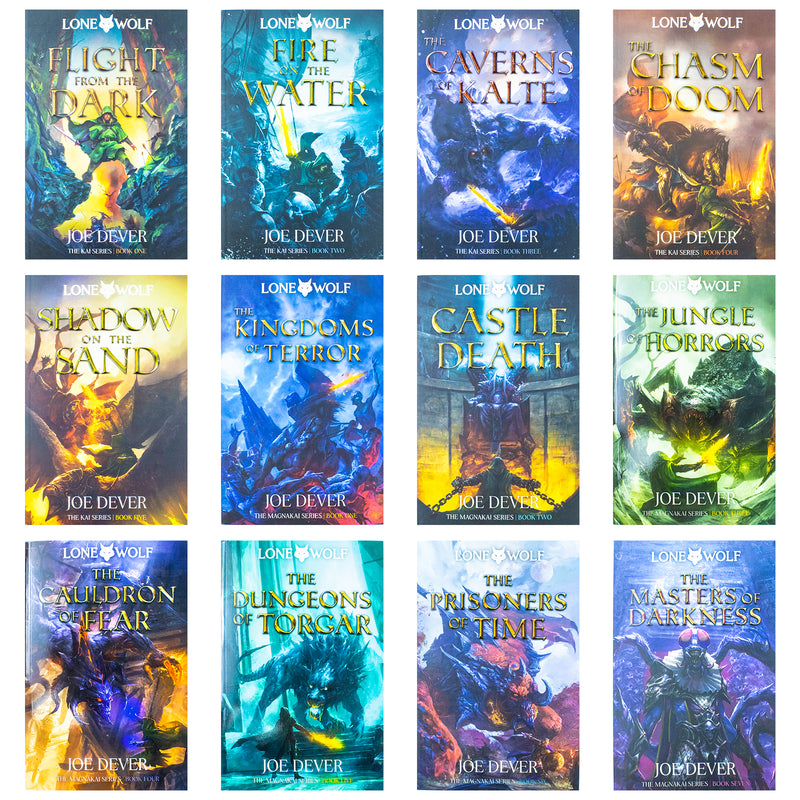 ["9789124331801", "Adventure", "adventure books", "adventure stories", "Castle Death", "Cauldron of Fear", "children adventure books", "childrens books", "Childrens Books (11-14)", "choose your own adventure", "Dungeons of Torgar", "Fantasy", "fantasy books", "fantasy fiction", "Fire on the Water", "Flight from the Dark", "Joe Dever", "Joe Dever books", "Joe Dever books set", "Joe Dever collection", "Joe Dever lone wolf", "Joe Dever lone wolf series", "Joe Dever set", "Lone Wolf", "Lone Wolf books", "Lone Wolf collection", "Lone Wolf collection set", "Lone Wolf series", "Lone Wolf set", "Masters of Darkness", "Prisoners of Time", "Shadow on the Sand", "The Caverns of Kalte", "The Chasm of Doom", "The Jungle of Horrors", "The Kingdoms of Terror"]