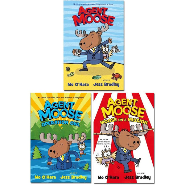 Agent Moose Collection 3 Books Set By Mo O'Hara (Agent Moose