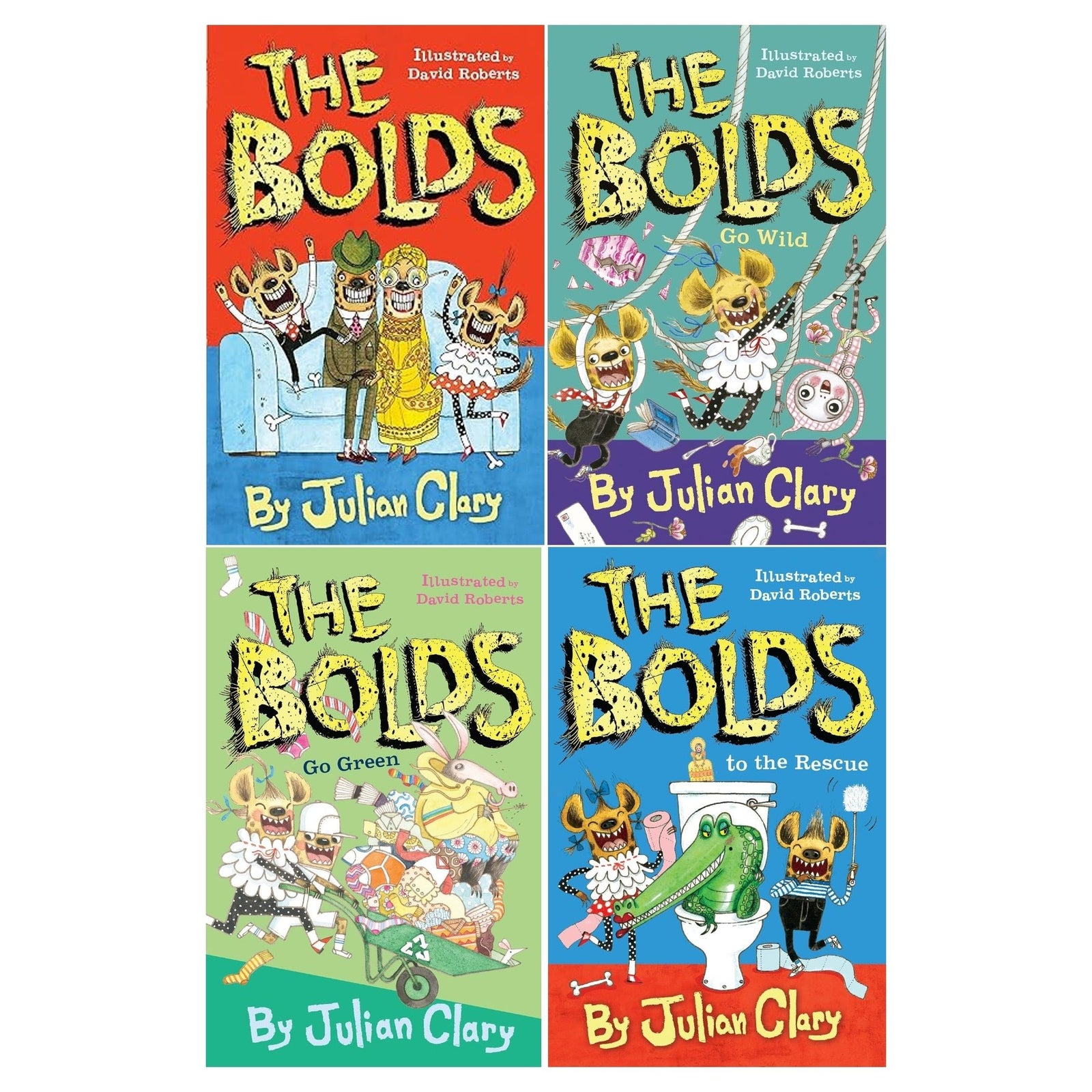 Julian Clary Bolds 4 Books Collection Set -julian clary the bolds