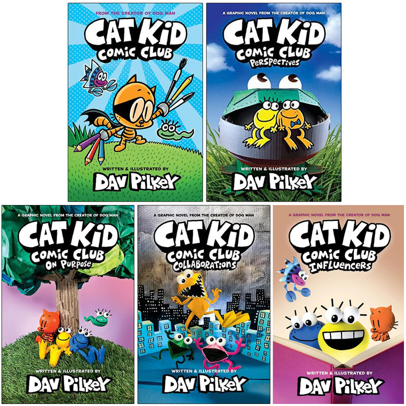 ["9780678459959", "9789123490059", "Captain Underpants", "cat kid comic club", "Cat Kid Comic Club 4", "Cat Kid Comic Club 4: Collaborations", "Cat Kid Comic Club 5", "Cat Kid Comic Club 5: Influencers", "cat kid comic club books", "Cat Kid Comic Club Influencers", "cat kid comic club on purpose", "cat kid comic club perspective", "cat kid comic club series", "Children Book", "children book collection", "children book set", "children books", "children books set", "Children Box Set", "children collection", "Children Gift Set", "childrens books", "Childrens Box Set", "Childrens Collection", "childrens fiction", "Collaborations", "comic books", "Comics", "Dav Pilkey", "Dog Man", "Dog Man and Cat Kid", "dogman", "Fetch-22", "For Whom the Ball Rolls", "Graphic Novels", "Grime and Punishment", "junior books", "Lord of the Fleas", "Mothering Heights", "pilkey", "The Cat Kid", "Unleashed", "young teen"]