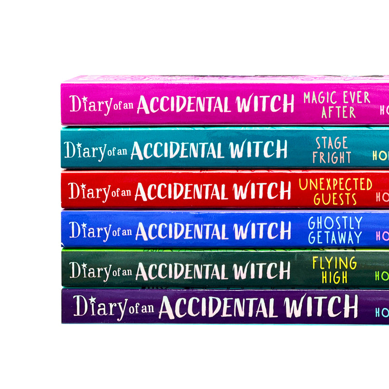 ["9781788957472", "childrens books", "Childrens Books (7-11)", "Diary of an Accidental Witch", "diary of an accidental witch flying high", "diary of an accidental witch ghostly getaway", "diary of an accidental witch magic ever after", "diary of an accidental witch stage fright", "diary of an accidental witch unexpected guests", "Fantasy", "Fantasy & magical realism", "fantasy books", "fantasy fiction", "fantasy for children", "Flying High", "Ghostly Getaway", "magic spells", "magical", "magical realism", "magical spells", "Unexpected Guests", "witches"]