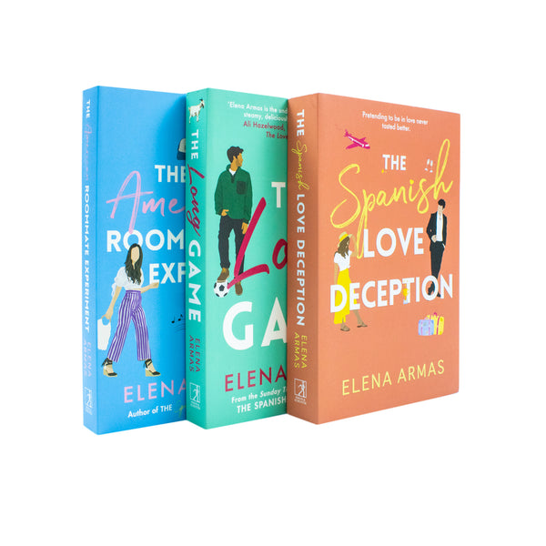Elena Armas 3 Books Collection Set (The Spanish Love Deception, The American Roommate Experiment & The Long Game)