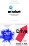 Mindset - Updated Edition, Grit, Drive The Surprising Truth About What Motivates Us 3 Books Collection Set