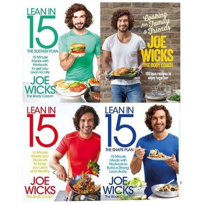 ["15 Mins", "9789526538266", "Bestselling author Joe Wicks", "bestselling books lean in 15", "Body Shaping", "cl0-SNG", "Cooking Books", "Cooking For Family And Friends", "Excercise", "Family And Friends", "Gym", "Health and Fitness", "joe wick", "joe wicks", "Joe Wicks Book Collection", "Joe Wicks Book Collection Set", "joe wicks book set", "joe wicks books", "joe wicks collection", "Joe Wicks Cooking For Family And Friends 100 Lean Recipes To Enjoy Together", "Joe Wicks Healthy Eating Plans", "joe wicks lean in 15", "joe wicks recipes", "joe wicks series", "joe wicks the body coach", "lean in 15", "Lean in 15  The Shape Plan", "lean in 15 books", "Lean In 15 Collection", "lean in 15 series", "Lean In 15 The Shift Plan", "Lean In 15 The Sustain Plan", "Lean Recipes", "Learn in 15 - The Shift Plan", "Physical Education Young Adult Books.", "Weight Loss Plan"]