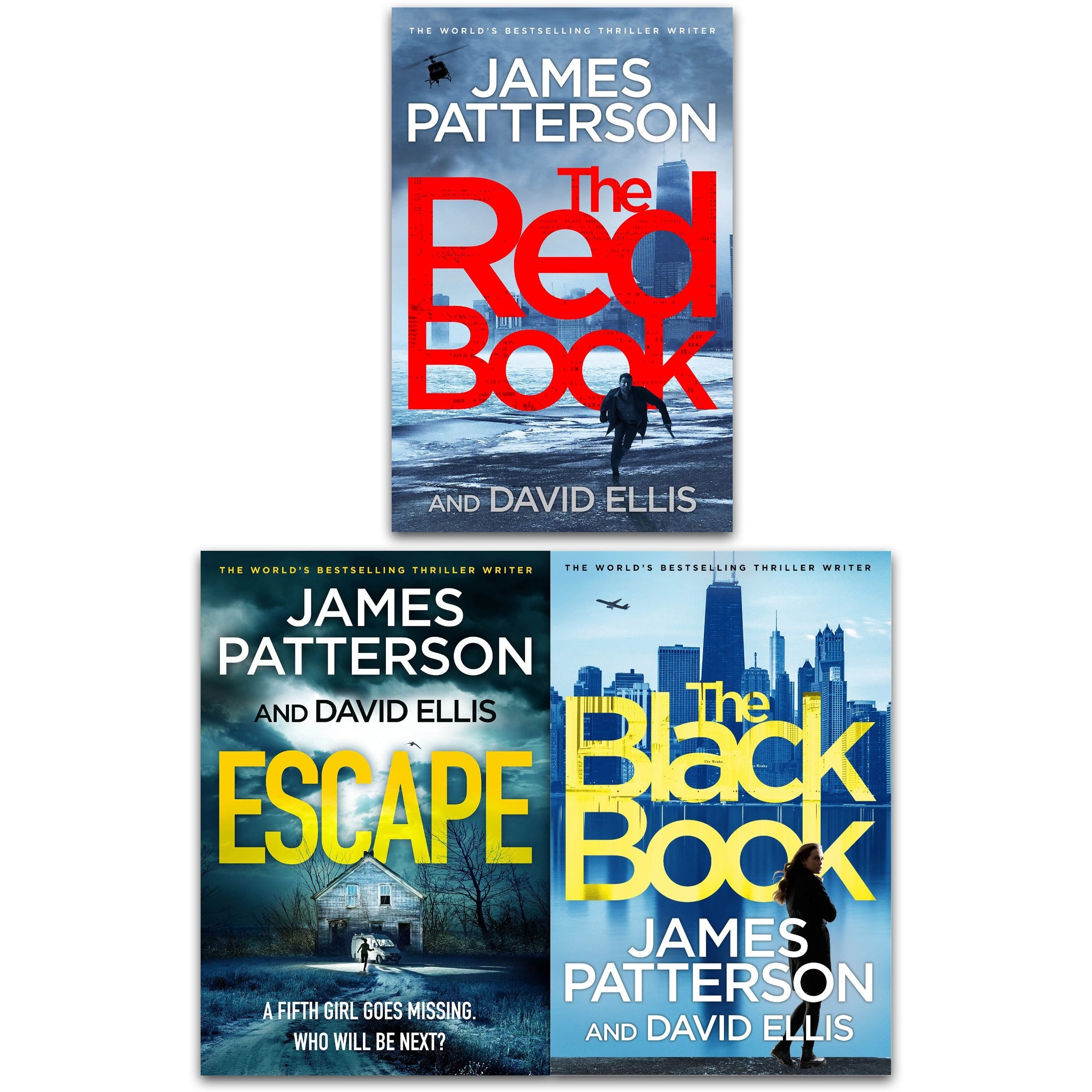 James Patterson Black Book Thrillers 3 Books Collection Set (The Black  Book, The Red Book, Escape)