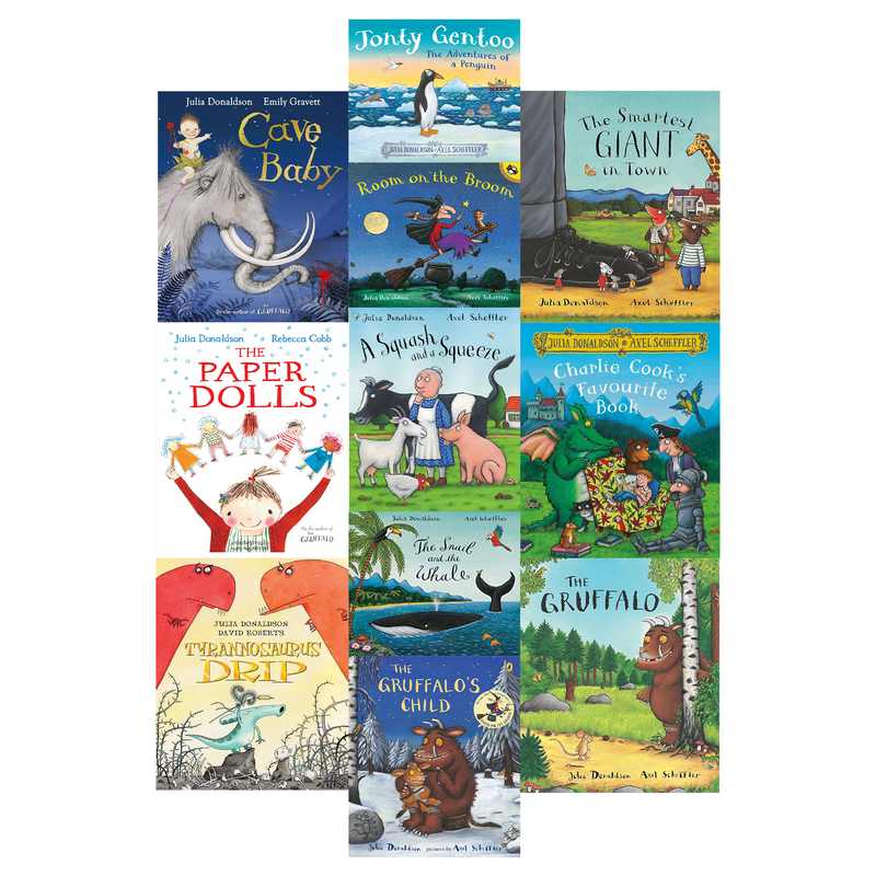 ["cave baby", "charile favorile book", "children book collection", "children books", "children collection", "Childrens Books (3-5)", "cl0-CERB", "Infants", "Jonty Gentoo", "Jonty Gentoo: The Adventures of a Penguin", "julia donaldson", "Julia Donaldson Book Collection", "Julia Donaldson Book Set", "Julia Donaldson Books", "julia donaldson collection", "julia donaldson picture book", "Penguin", "picture book collection", "room on the broom", "smartest giant", "snail and whale", "the gruffalos child", "the paper dolls", "tyrannosaurus drip"]