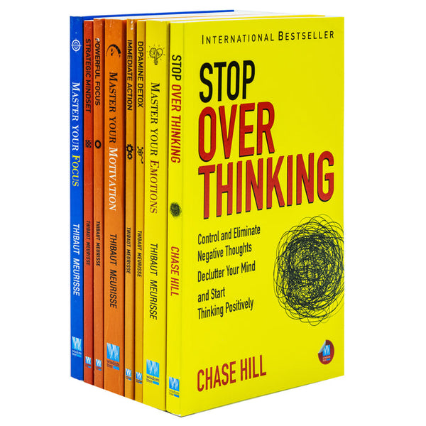 Thibaut Meurisse 8 Books Collection Set (Dopamine Detox, Immediate Action, Strategic Mindset, Powerful Focus, Master Your Emotions, Master Your Motivation & Master Your Focus)