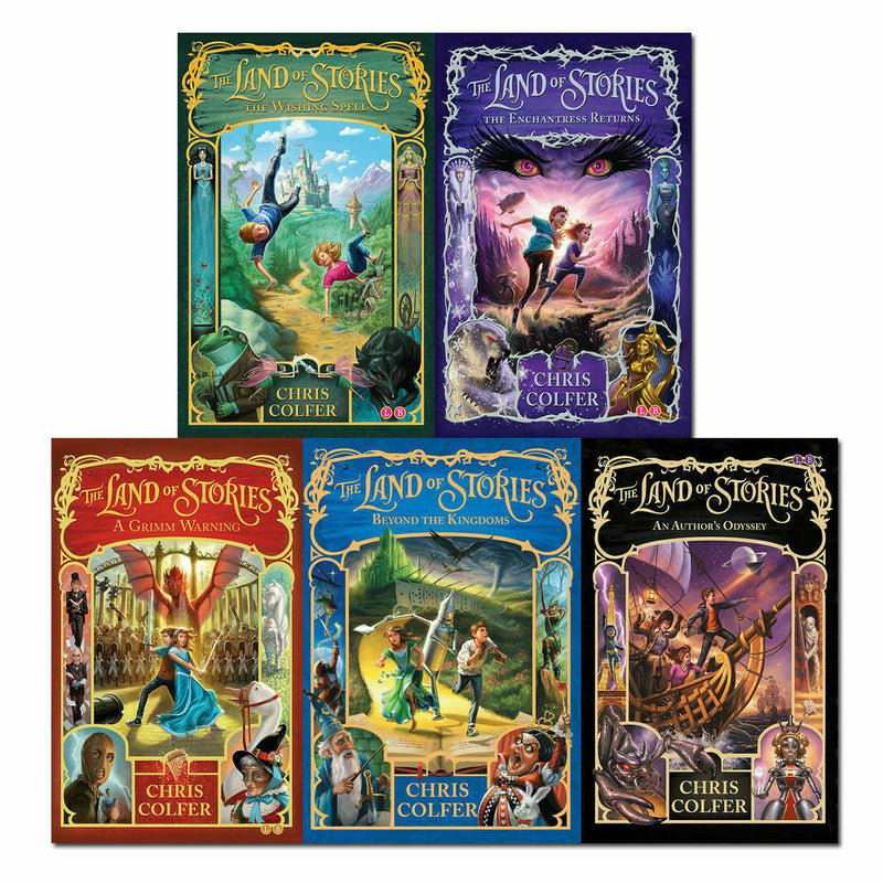 ["9789526537177", "all land of stories books", "An Authors Oddyssey", "beyond the kingdom", "Childrens Books (7-11)", "chirs colfer", "chris colfer land of stories series", "cl0-PTR", "enchantress returns", "grim warning", "land of stories", "Land of stories 6 books collection set", "land of stories Box set", "land of stories colfer", "land of stories collection", "land of stories series", "land of stories set", "the land of stories book set", "the land of stories collection", "the land of stories hardback set", "wishing spell", "Worlds Collide", "young adults", "young teen"]