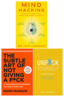 Mind Hacking, Unf*Ck Yourself, The Subtle Art Of Not Giving A F*Ck 3 Books Collection Set