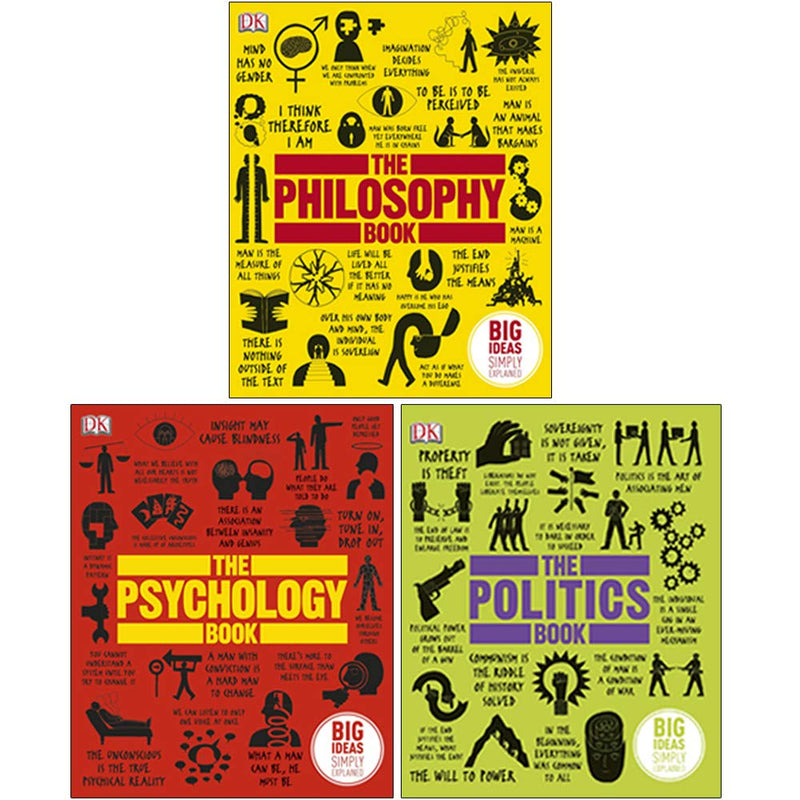 ["9789123942831", "Big Ideas Simply Explained", "DK Big Ideas Series", "The Philosophy Book", "The Politics Book", "The Psychology Book", "Will Buckingham"]