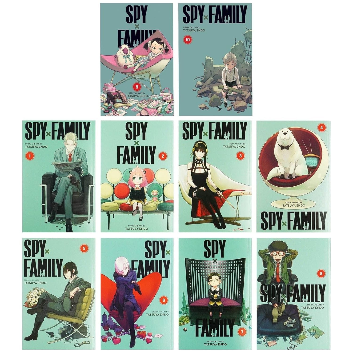 Spy X Family Manga Tatsuya Endo Full Set Volume 1-12 (Ongoing) New