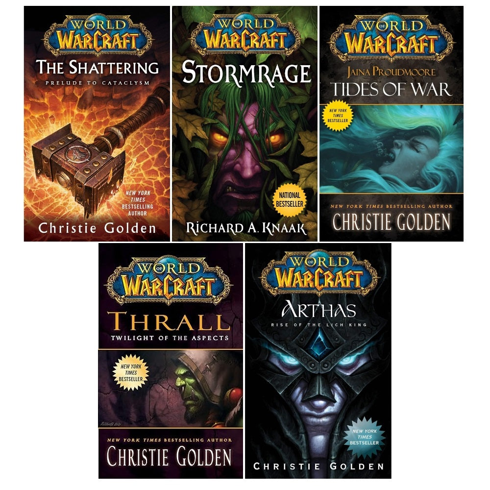 World Of Warcraft Series Collection 5 Books Set (The Shattering, Storm