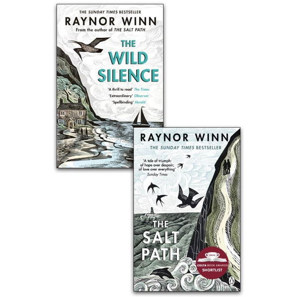 The Wild Silence & The Salt Path By Raynor Winn 2 Books Collection Set