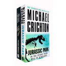 Michael Crichton Lost World 2 Books Collection Set The Lost World, Jurassic Park